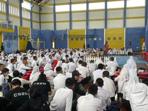 Cegah Radikalisme, Kasatgaswil Bengkulu Densus 88 AT Sosialisasi Kepada Mahasiswa Baru Hukum Unib