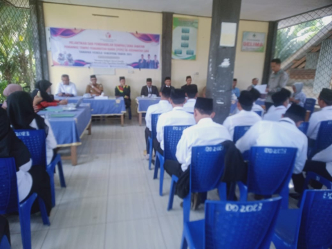 Hadiri Pelantikan PTPS, Polsek Kaur Tengah Berharap PTPS Bekerja dengan Penuh Tanggung Jawab  