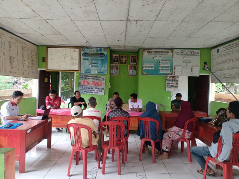 Bhabinkamtibmas Polsek Polsek Muara Sahung, Gelar Problem Solving Warga Binaan Terkait Sengketa Tanah  