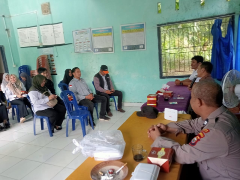 Polsek Kotapadang Jumat Curhat di kantor Camat Kecamatan Sindang Beliti Ilir 