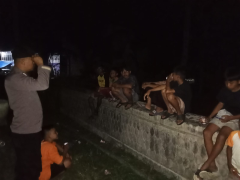 Jaga Kamtibmas, Personel Polsek Muara Sahung Patroli Presisi Diseputaran Pemukiman Penduduk