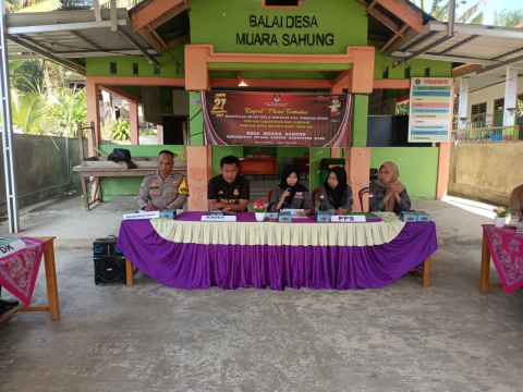 Polsek Muara Sahung Monitoring Rapat Pleno Terbuka Rekapitulasi DPSHP Pemilihan Gubernur dan Wakil Gubernur, Bupati dan Wakil Bupati 
