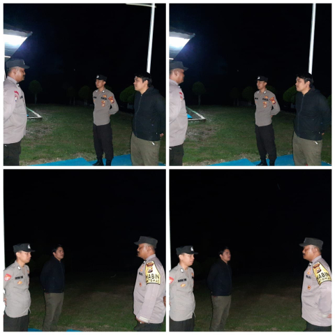 Perkuat Sinergi Antar Anggota, Polsek Muara Sahung Gelar Apel Malam Persiapan Penjagaan Keamanan dan Ketertiban
