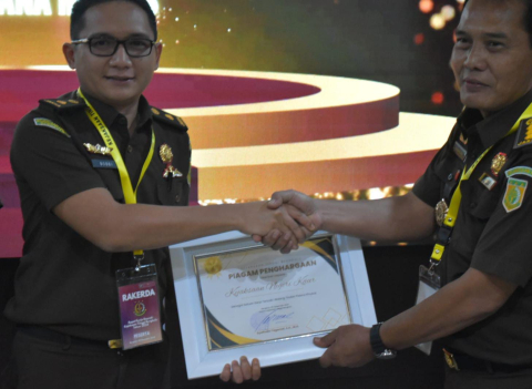 Pidsus Kejari Kaur Peringkat 1 Kinerja Penanganan Korupsi Wilayah Kejati Bengkulu