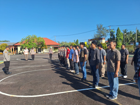 Polres Kaur Laksanakan Apel Pengecekan Giat UKL Regu III
