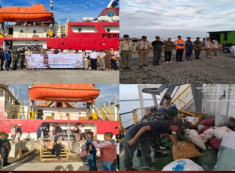 Polsek KSKP Pulau Baai Bersama Instansi Terkait Gelar Operasi Karantina di Pelabuhan Pulau Baai untuk Amankan Natal dan Tahun Baru
