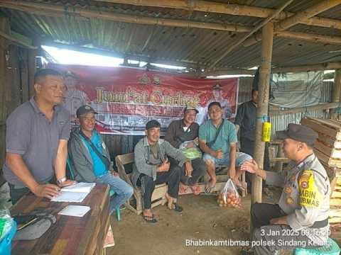 Polsek Sindang Kelingi Gelar Jumat Curhat Bersama Masyarakat