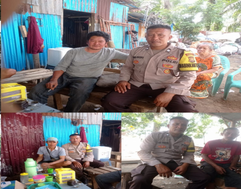 Bhabinkamtibmas Kelurahan Pekan Sabtu Ajak Warga Tingkatkan Kewaspadaan Lewat Sambang DDS