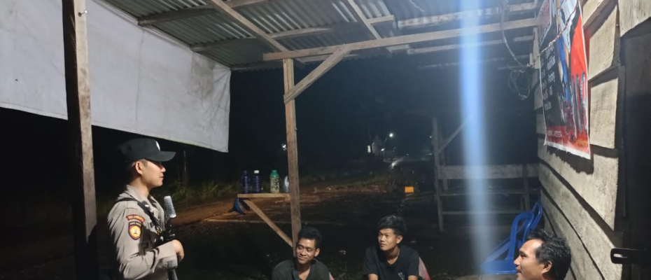 Ciptakan Suasana Aman, Polsek Muara Sahung Patroli Rutin di Seputran Wilkum