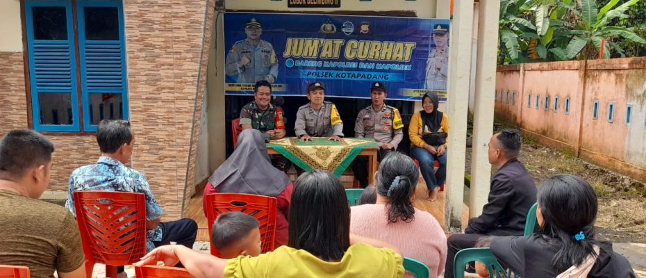 Polsek Kotapadang, Gelar Jumat Curhat Bersama Warga Desa Lubuk Belimbing 