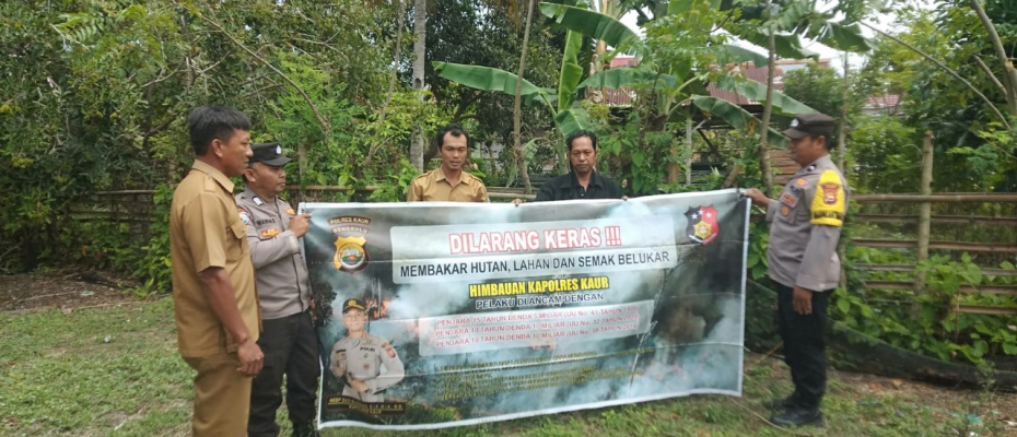 .Antisapasi Karutlah di Musim Panas, Polsek Kaur Tengah Tingkatkan Sosialisasi