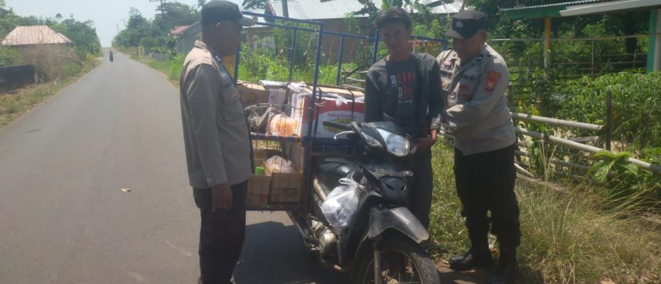 Polsek Kotapadang Sampaikan Imbauan Taat Aturan Lantas Demi Keselamatan Bersama