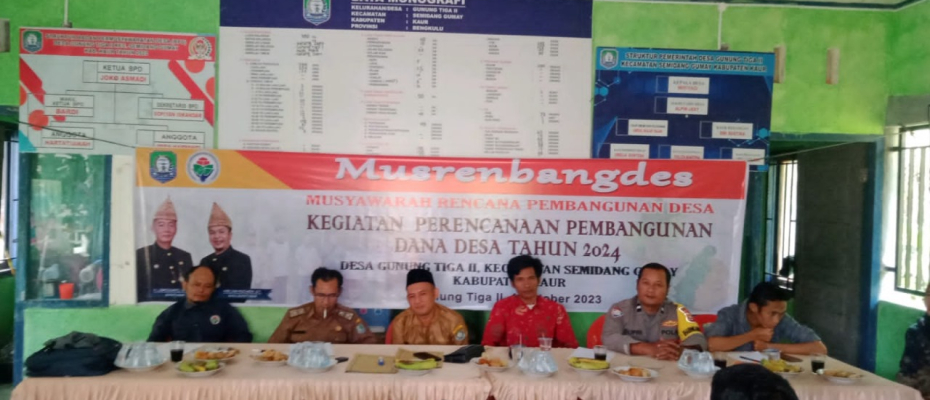 Hadiri Musdes RKPDes, Bhabinamtibmas Ingatakan Perencanaan Sesuai dengan Azas Manfaat