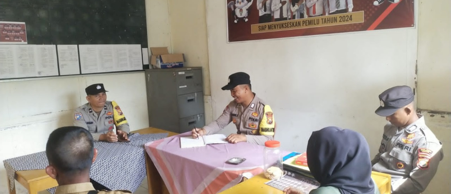 Polsek Kaur Tengah Patroli Presisi, Pengawasan Kamtibmas Menjelang Pemilu Tahun 2024 