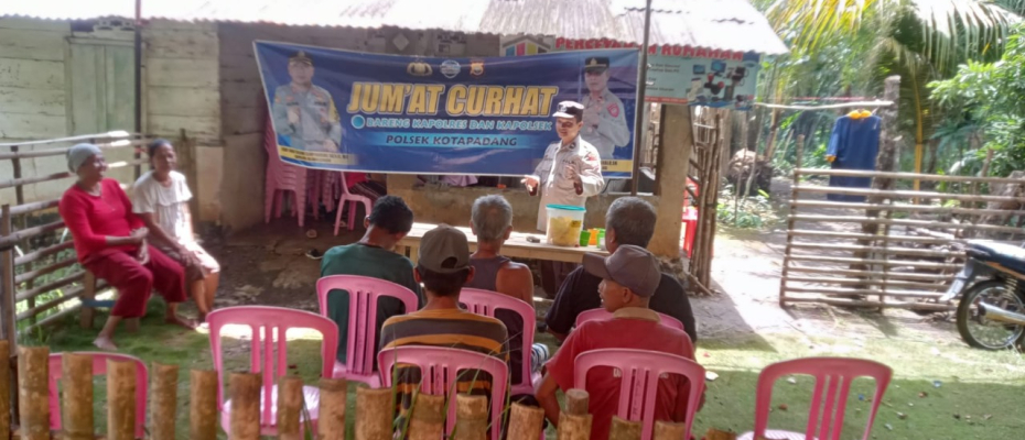 Tampung Aspirasi dan Saran dari Masyarakat Terkait Pelayanan Polisi, Polsek Kotapadang Gelar Jumat Curhat