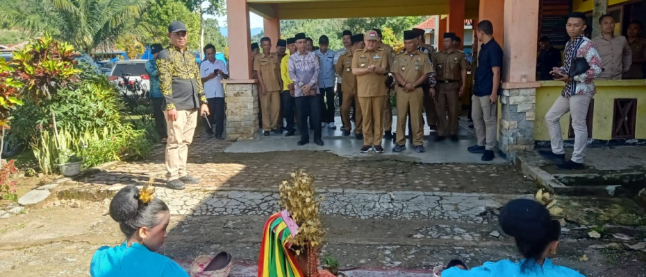 Polsek Muara Sahung Monitoring dan Lakukan Pengamanan Kunjungan Gubernur 