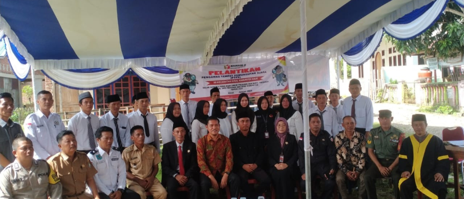 Polsek Kaur Tengah Hadiri Pelantikan PTPS Kecamatan Kinal