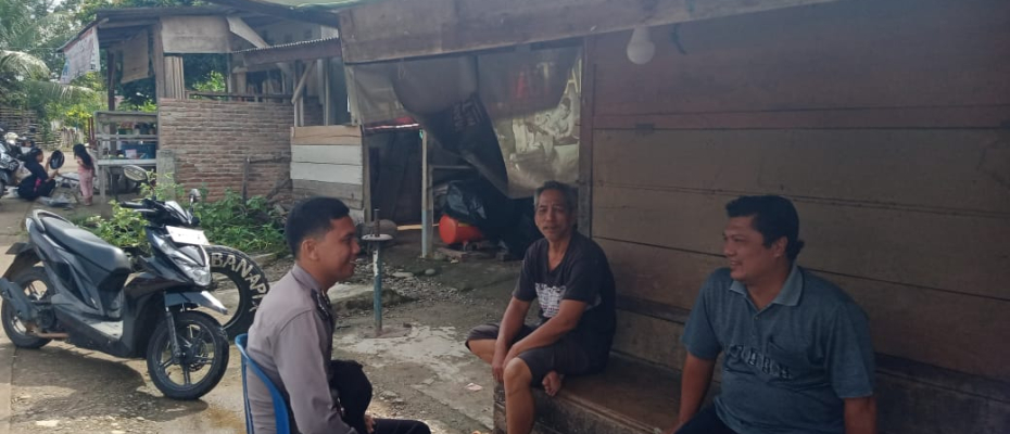 Cipkon Kondusif di Wilkum, Polsek Muara Sahung Patroli KRYD Sampaikan Imbauan Kamtibmas 