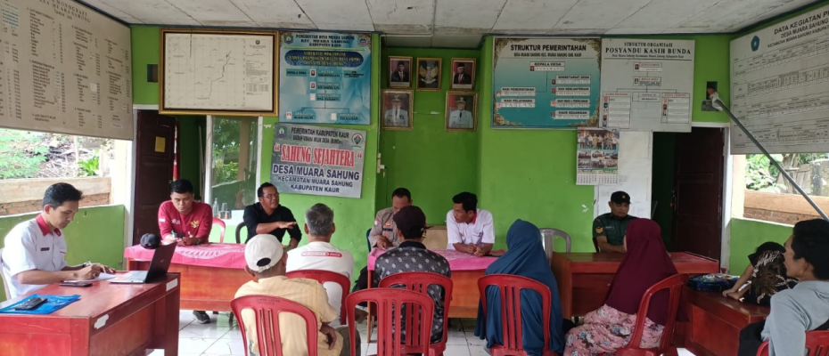 Bhabinkamtibmas Polsek Polsek Muara Sahung, Gelar Problem Solving Warga Binaan Terkait Sengketa Tanah  