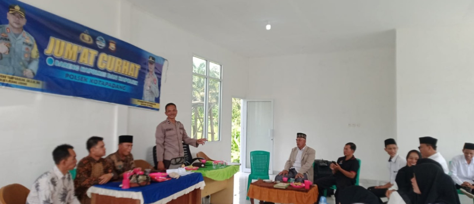 Polsek Kotapadang Jumat Curhat di Desa Lubuk Mumpo 