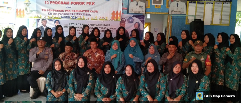 Polsek Muara Sahung Hadiri Kegiatan Pembinaan yang Dilakukan PKK Kecamatan dengan PKK Desa Tri Tunggal Bakti