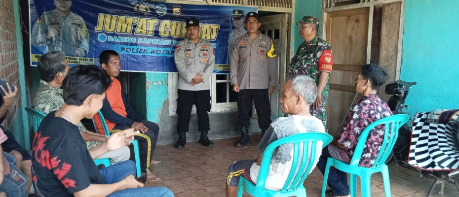 Polsek Kotapadang Jumat Curhat di Kantor Camat Sindang Beliti Ilir 