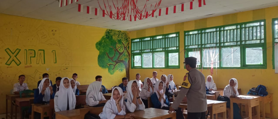 Police Go To School di SMA 20 Kotapadang, Polsek Kotapadang Imbau Pelajar Tingkatkan Keamanan Sekolah