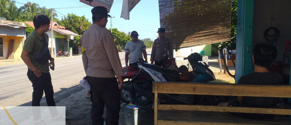 Pengawasan Kamtibmas di Wilayah Hukum, Personel Polsek Kaur Tengah Patroli Presisi di Desa Awat Mata