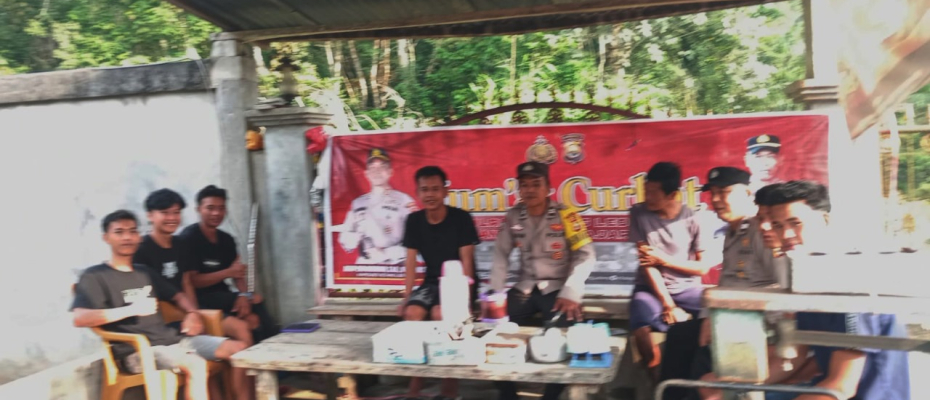 Polsek Kotapadang Jumat Curhat di Desa Lubuk Mumpo