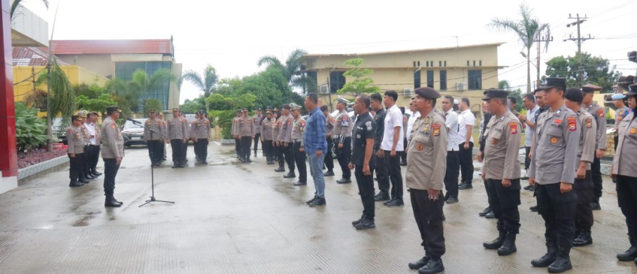Apel Pagi Operasi Mantap Praja Nala 2024: Kasatgas 7 Banops Kombes Pol Widaryanto Imbau Tingkatkan Kesiapsiagaan dan Kesehatan Personel