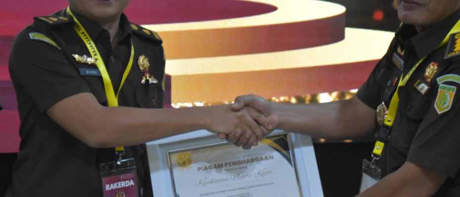 Pidsus Kejari Kaur Peringkat 1 Kinerja Penanganan Korupsi Wilayah Kejati Bengkulu