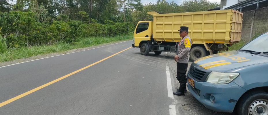 Jamin Keamanan Pengguna Jalan, Polsek PU. Tanding Gelar Patroli di Jalur Lintas Lubuklinggau-Curup 
