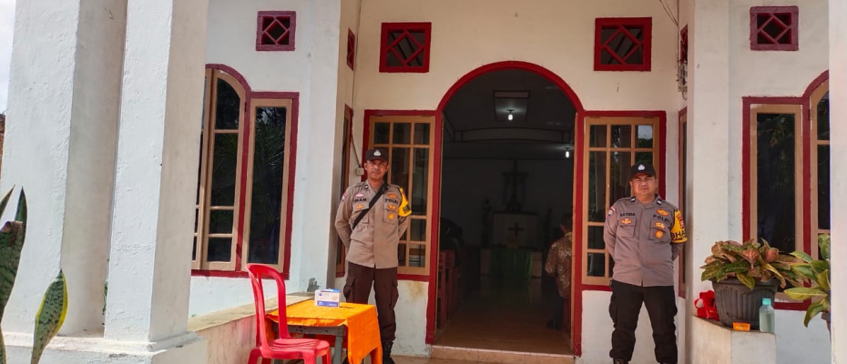 Polres Rejang Lebong Laksanakan Pengamanan Ibadah Mingguan di GKII Jemaat Barumanis