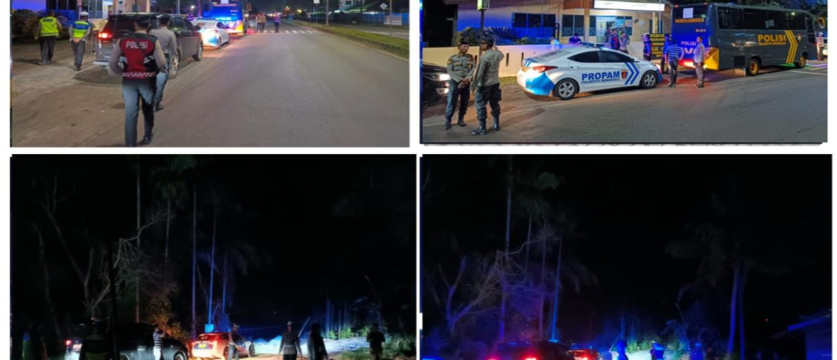 Polresta Bengkulu Laksanakan Patroli Malam untuk Ciptakan Keamanan dan Ketertiban